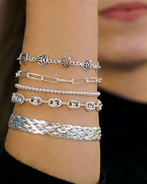 pulseras prada mujer|pulsera de plata para mujer.